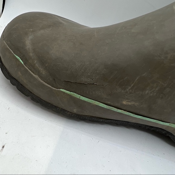 Bogs Sz 3 Snow Rain Boots Classic Stripe Gray Green Girl Youth. - Picture 3 of 11